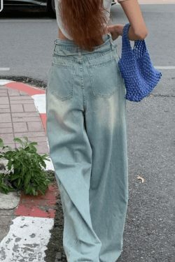 Vintage-Inspired Y2K Drawstring Cargo Skirt for Women - Coquette Aesthetic Wide-Leg Denim