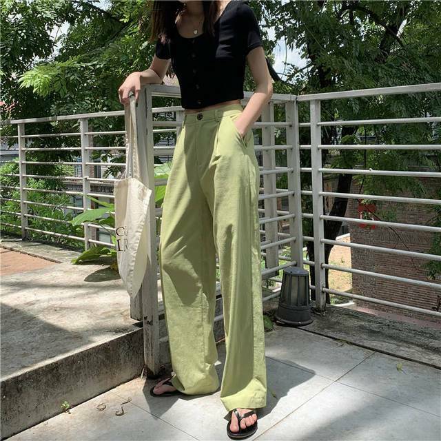Vintage-Inspired Y2K High Waist Loose Pants for Women - Grunge Aesthetic Cargo Skirt Style