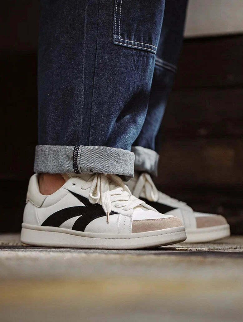 Vintage-Inspired Y2K Style Retro Tennis Sneakers for Niche Women's Fashion