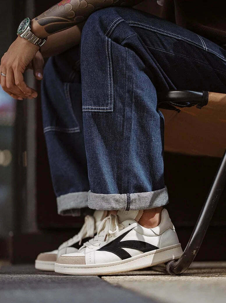 Vintage-Inspired Y2K Style Retro Tennis Sneakers for Niche Women's Fashion