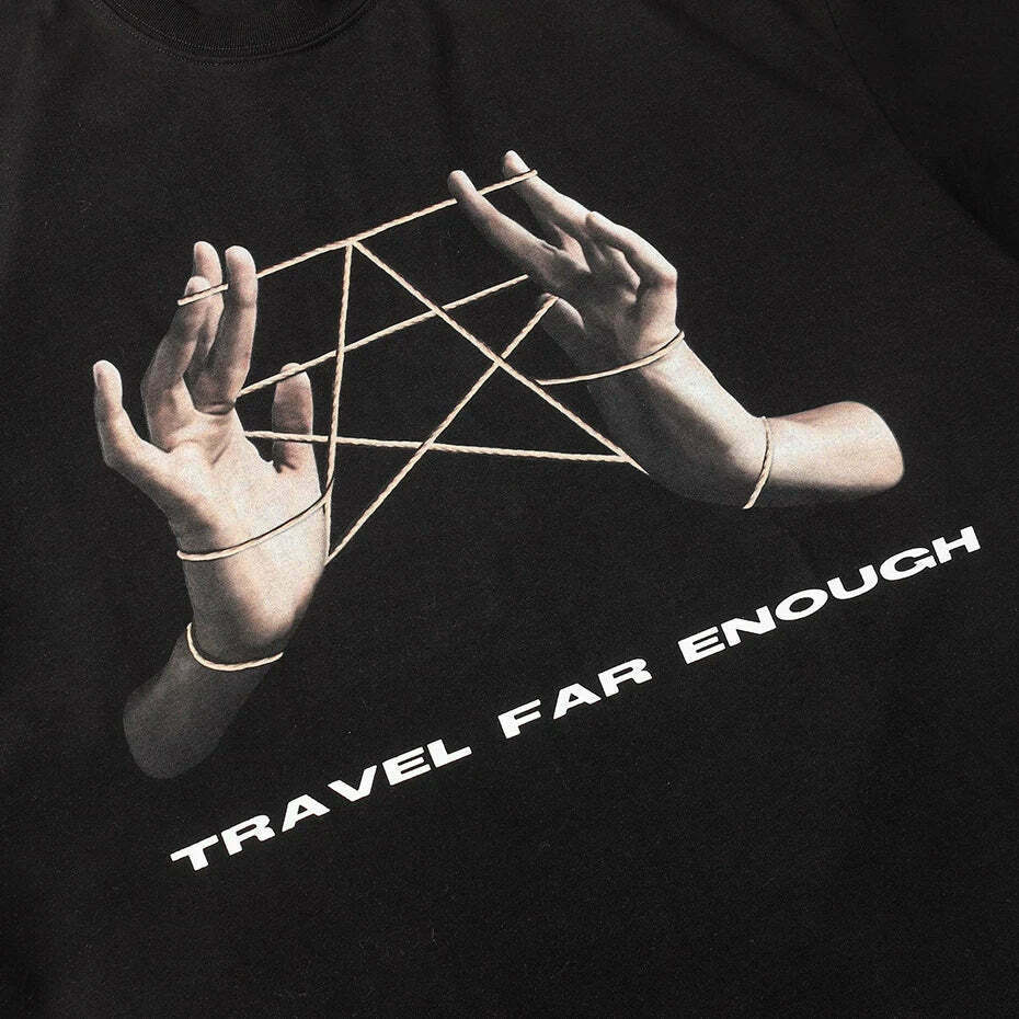 Vintage 'Cats Cradle Star' Graphic Tee - Y2K Aesthetic Fashion for Women