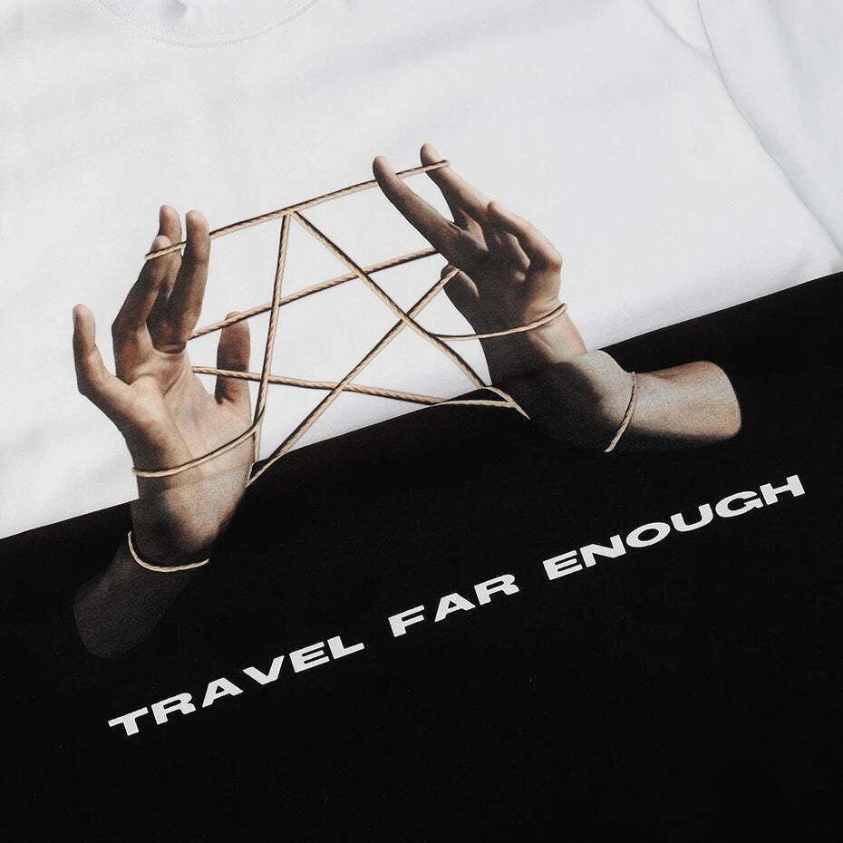 Vintage 'Cats Cradle Star' Graphic Tee - Y2K Aesthetic Fashion for Women