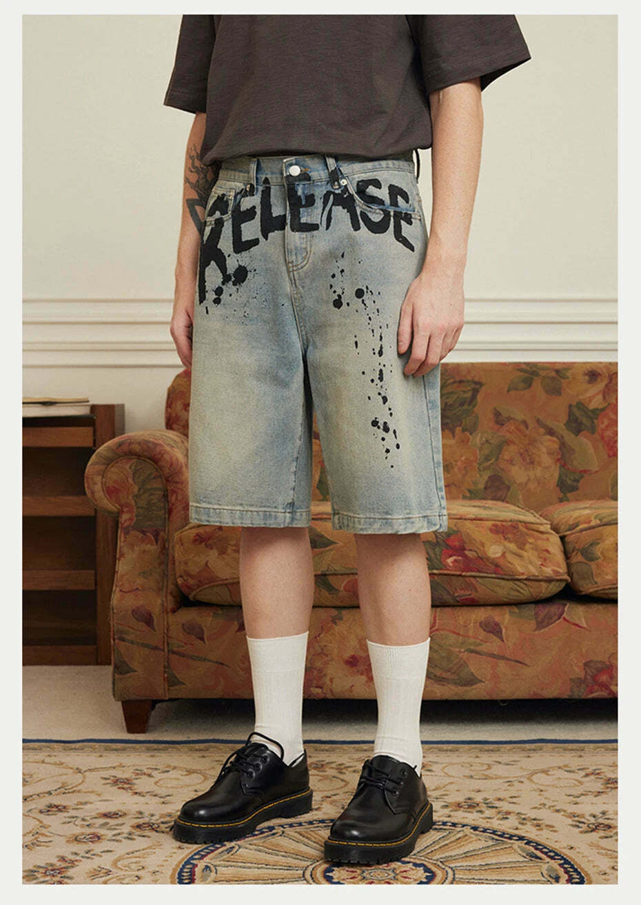 Vintage 'Release' Painted Y2K Cargo Skirt - Coquette Aesthetic Grunge Style Vintage 'Release' Painted Y2K Cargo Skirt - Coquette Aesthetic Grunge Style