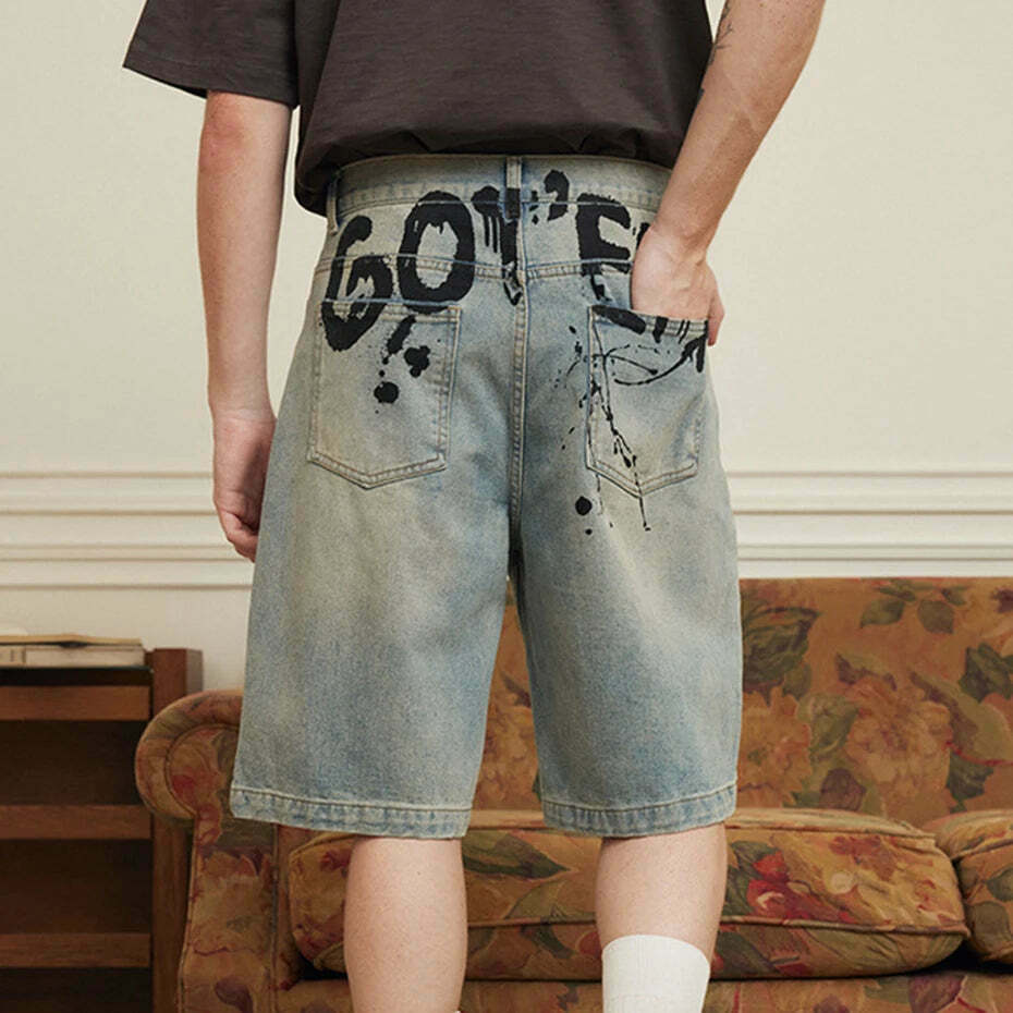 Vintage 'Release' Painted Y2K Cargo Skirt - Coquette Aesthetic Grunge Style Vintage 'Release' Painted Y2K Cargo Skirt - Coquette Aesthetic Grunge Style