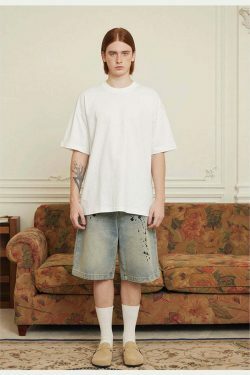 Vintage 'Release' Painted Y2K Cargo Skirt - Coquette Aesthetic Grunge Style