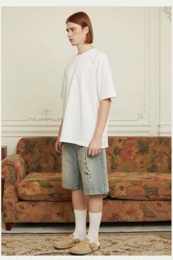 Vintage 'Release' Painted Y2K Cargo Skirt - Coquette Aesthetic Grunge Style