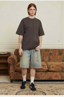 Vintage 'Release' Painted Y2K Cargo Skirt - Coquette Aesthetic Grunge Style