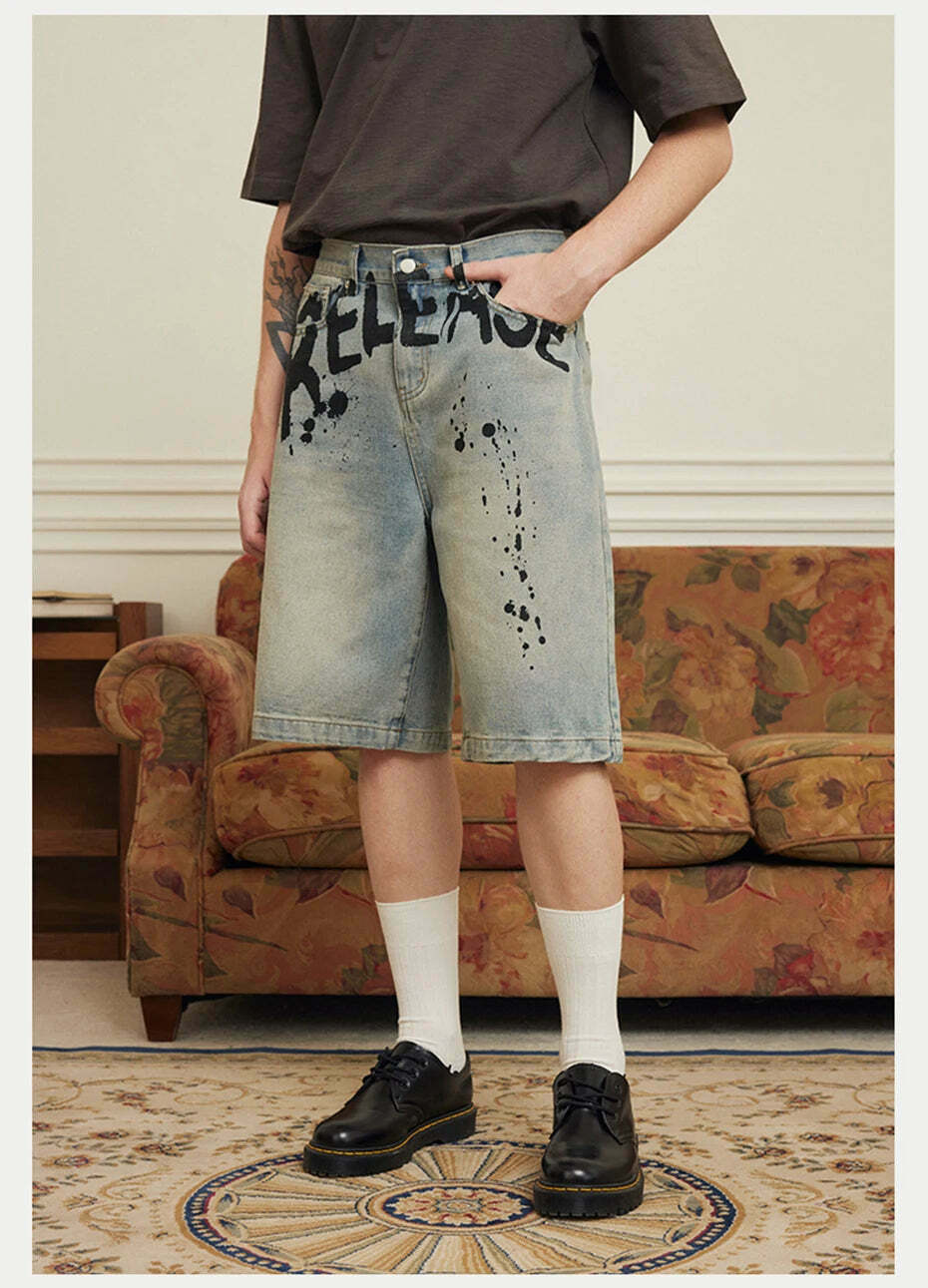 Vintage 'Release' Painted Y2K Cargo Skirt - Coquette Aesthetic Grunge Style Vintage 'Release' Painted Y2K Cargo Skirt - Coquette Aesthetic Grunge Style