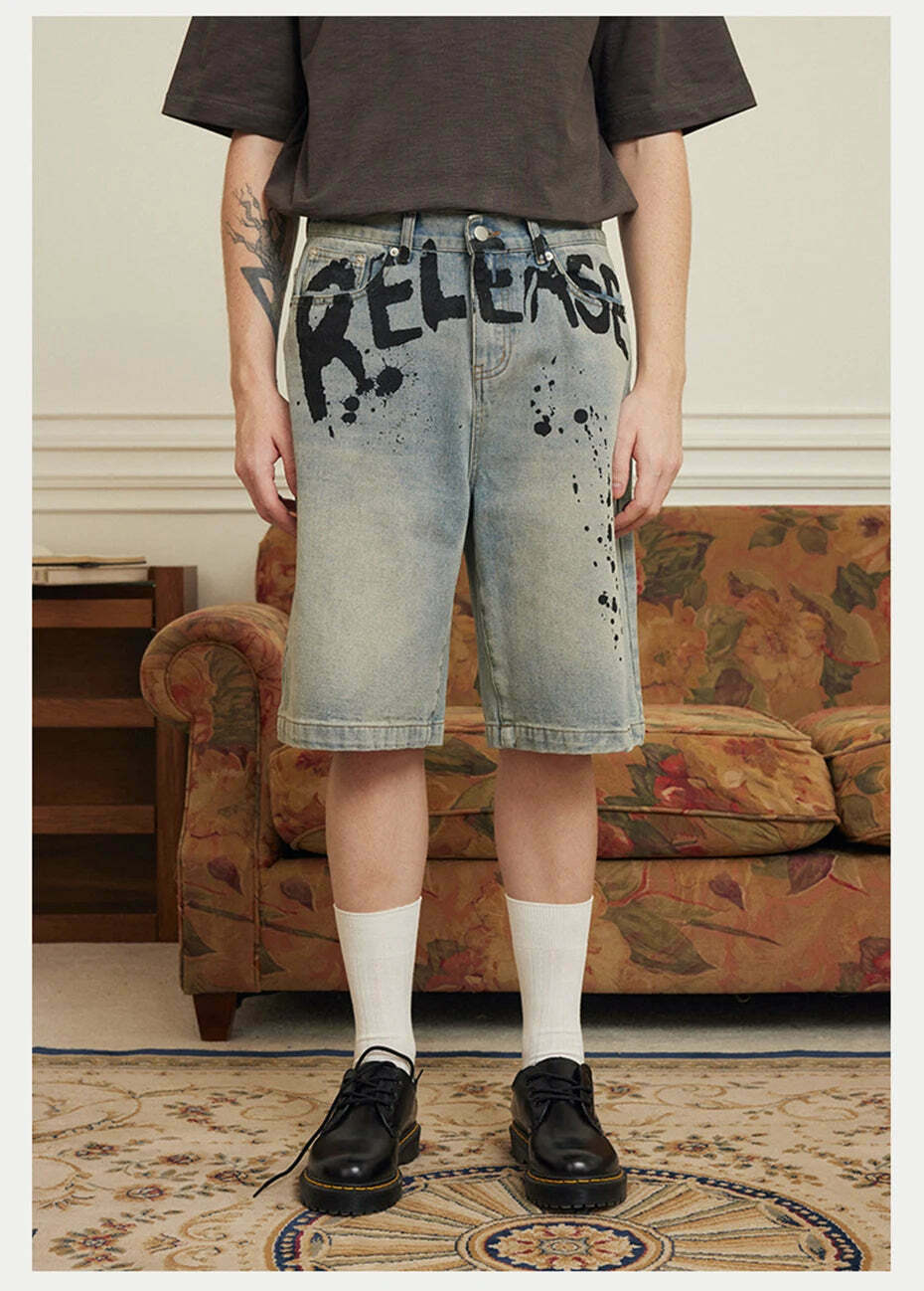 Vintage 'Release' Painted Y2K Cargo Skirt - Coquette Aesthetic Grunge Style Vintage 'Release' Painted Y2K Cargo Skirt - Coquette Aesthetic Grunge Style