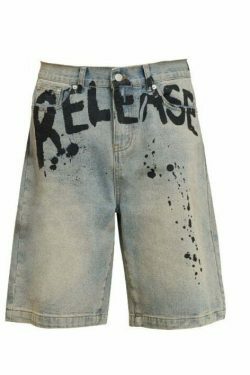 Vintage 'Release' Painted Y2K Cargo Skirt - Coquette Aesthetic Grunge Style