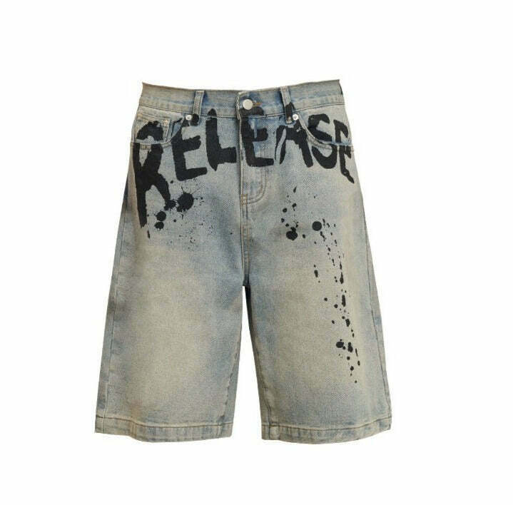 Vintage 'Release' Painted Y2K Cargo Skirt - Coquette Aesthetic Grunge Style Vintage 'Release' Painted Y2K Cargo Skirt - Coquette Aesthetic Grunge Style