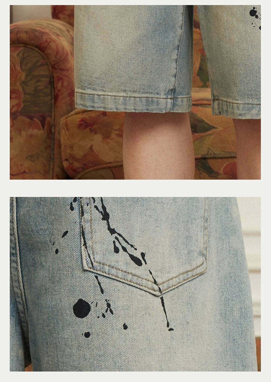 Vintage 'Release' Painted Y2K Cargo Skirt - Coquette Aesthetic Grunge Style Vintage 'Release' Painted Y2K Cargo Skirt - Coquette Aesthetic Grunge Style