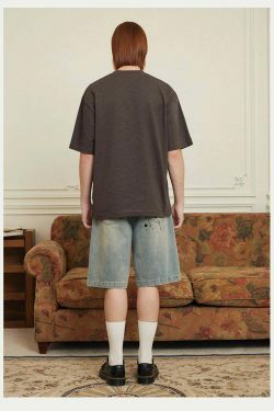 Vintage 'Release' Painted Y2K Cargo Skirt - Coquette Aesthetic Grunge Style