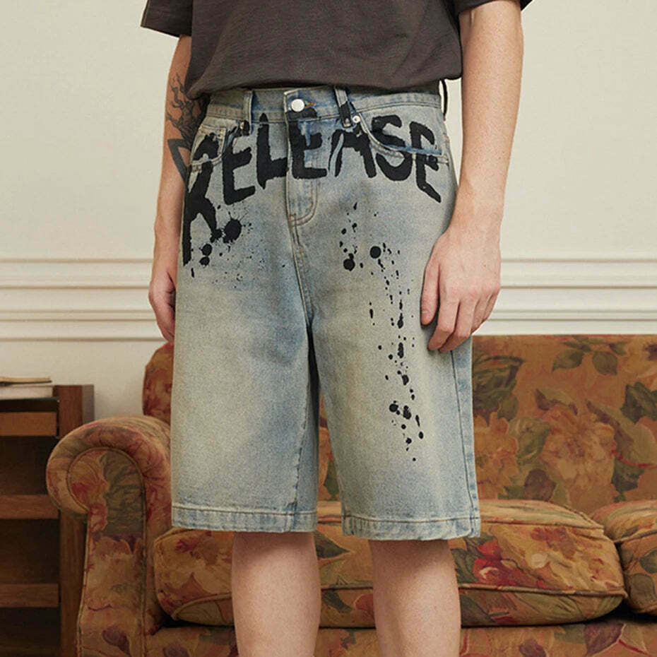 Vintage 'Release' Painted Y2K Cargo Skirt - Coquette Aesthetic Grunge Style Vintage 'Release' Painted Y2K Cargo Skirt - Coquette Aesthetic Grunge Style