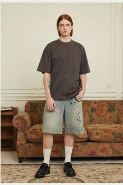 Vintage 'Release' Painted Y2K Cargo Skirt - Coquette Aesthetic Grunge Style