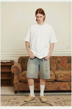 Vintage 'Release' Painted Y2K Cargo Skirt - Coquette Aesthetic Grunge Style