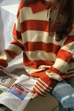 Vintage 90s Aesthetic Sweater: Y2K Fashion for Women - Coquette & Grunge Style Tops