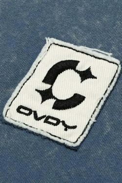 Vintage Acid Wash Ripped Long Sleeve: Y2K Grunge Aesthetic Top for Women