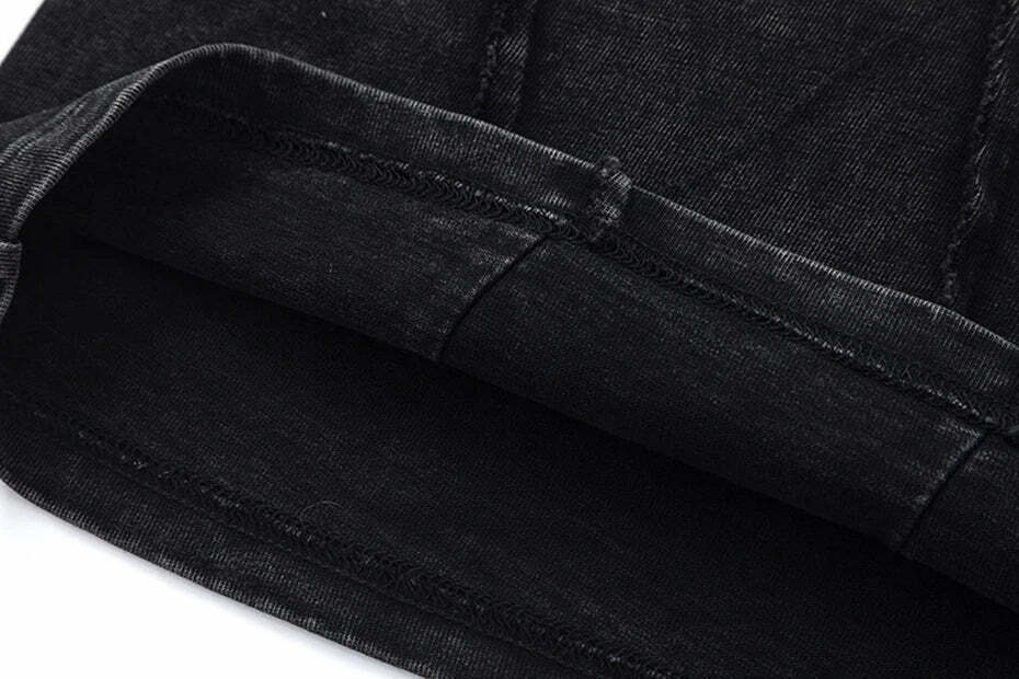 Vintage Acid Wash T-Shirt with Unique Seam Detail - Y2K Fashion Staple for Women Vintage Acid Wash T-Shirt with Unique Seam Detail - Y2K Fashion Staple for Women