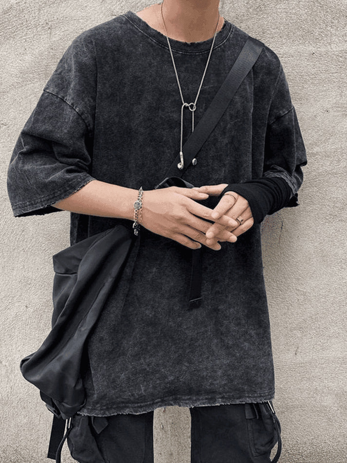 Vintage Acid Wash Tee - Y2K Fashion Men's Retro Grunge Aesthetic Shirt Vintage Acid Wash Tee - Y2K Fashion Men's Retro Grunge Aesthetic Shirt