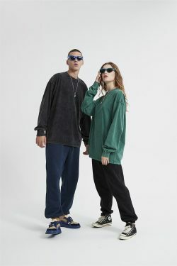 Vintage Acid Washed Long Sleeve Tee - Y2K Fashion Staple for Women - Coquette Aesthetic Grunge Style