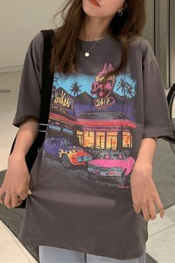 Vintage Aesthetic Graphic Tee - Y2K Fashion Coquette Style Grunge Outfits