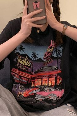 Vintage Aesthetic Graphic Tee - Y2K Fashion Coquette Style Grunge Outfits