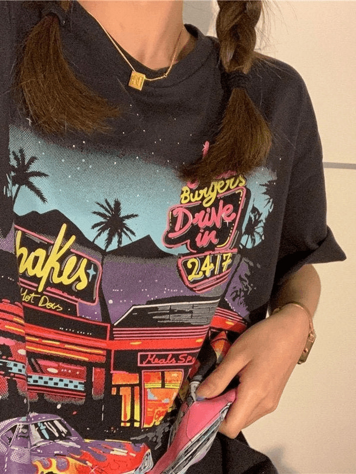 Vintage Aesthetic Graphic Tee - Y2K Fashion Coquette Style Grunge Outfits