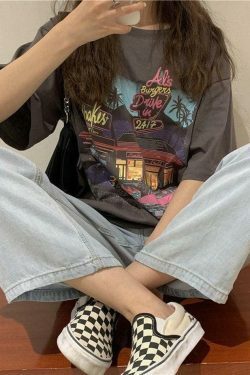 Vintage Aesthetic Graphic Tee - Y2K Fashion Coquette Style Grunge Outfits