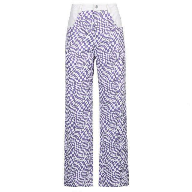 Vintage Aesthetic Indie Floral Print Pants - Y2K Fashion Grunge Style Coquette Outfits