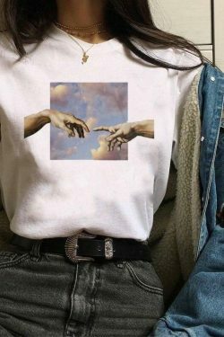 Vintage Aesthetic Michelangelo T-Shirt - Y2K Fashion with Coquette and Grunge Style