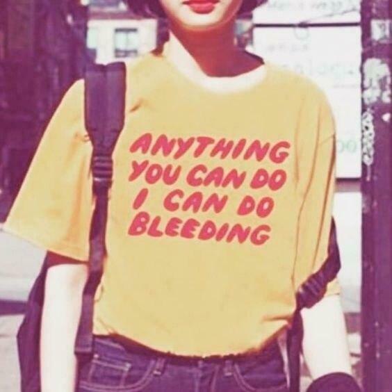 Vintage Aesthetic Tee: Anything You Can Do I Can Do Bleeding - Y2K Fashion Statement Vintage Aesthetic Tee: Anything You Can Do I Can Do Bleeding - Y2K Fashion Statement