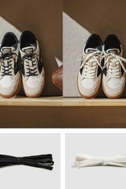 Vintage Aesthetic Y2K Sneakers - Coquette Grunge with Pastel Goth Vibes