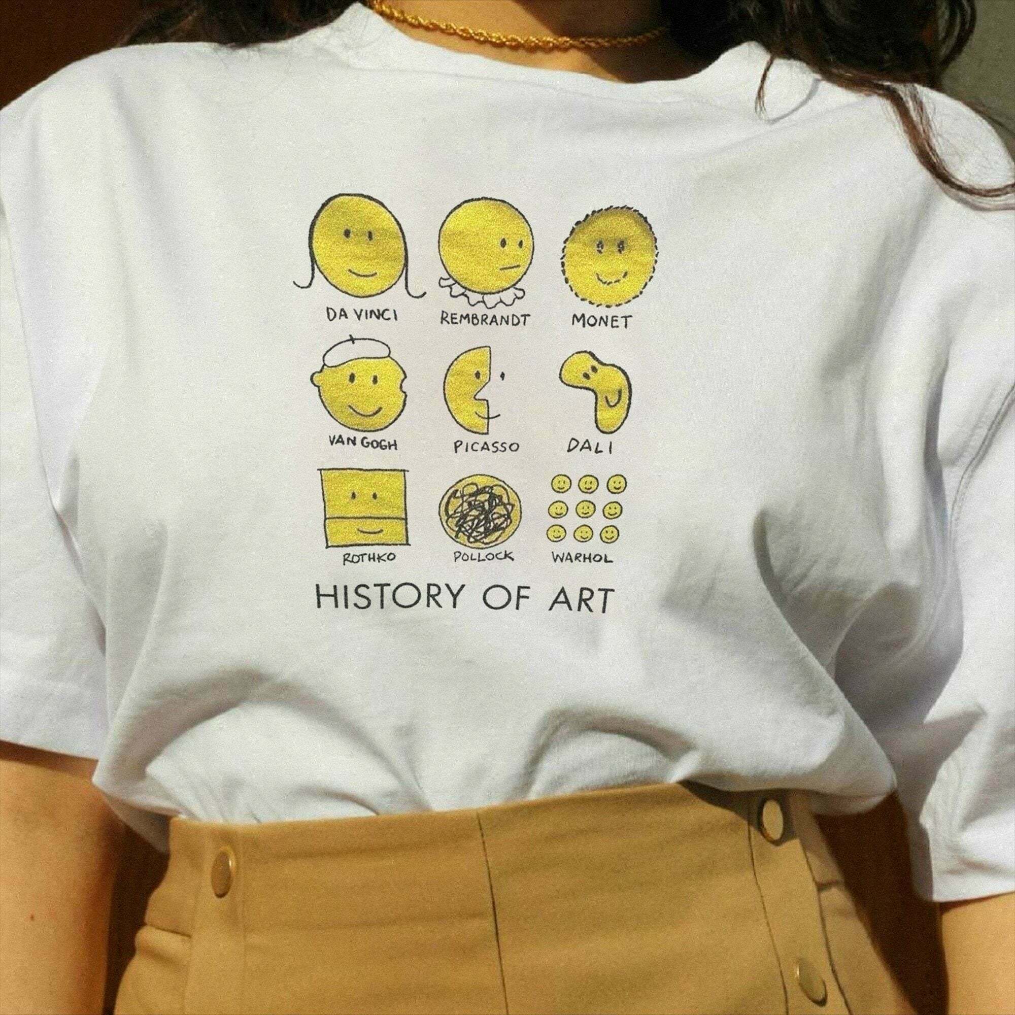 Vintage Art History Tee - Y2K Fashion Aesthetic Shirt for Women - Coquette & Grunge Style Vintage Art History Tee - Y2K Fashion Aesthetic Shirt for Women - Coquette & Grunge Style