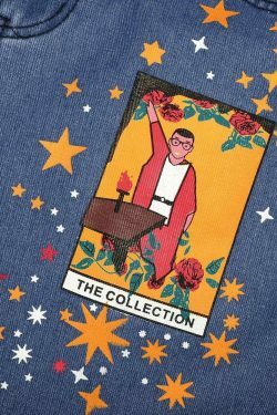 Vintage Art Hoe Printed Denim Cargo Skirt - Y2K Aesthetic Grunge Style Women's Fashion