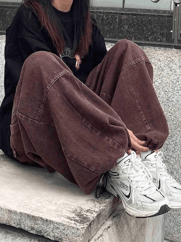 Vintage Baggy Cargo Jeans - Y2K Fashion Women's Denim Trousers with a Retro Aesthetic Vintage Baggy Cargo Jeans - Y2K Fashion Women's Denim Trousers with a Retro Aesthetic