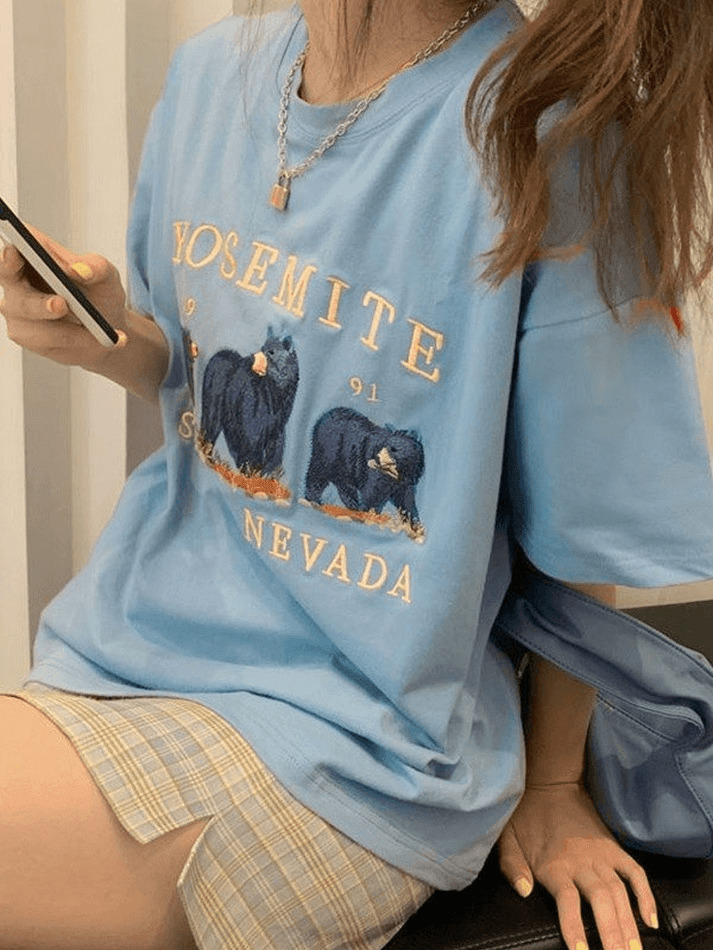 Vintage Bear Graphic Tee - Y2K Aesthetic Shirt with Coquette Style and Grunge Vibes Vintage Bear Graphic Tee - Y2K Aesthetic Shirt with Coquette Style and Grunge Vibes