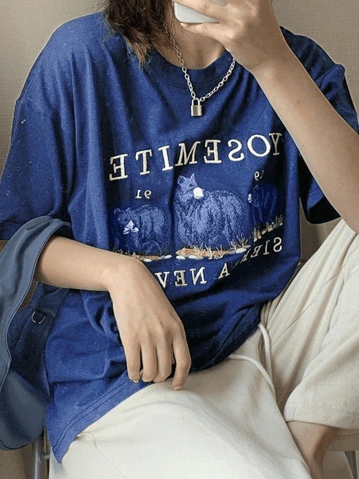 Vintage Bear Graphic Tee - Y2K Aesthetic Shirt with Coquette Style and Grunge Vibes Vintage Bear Graphic Tee - Y2K Aesthetic Shirt with Coquette Style and Grunge Vibes