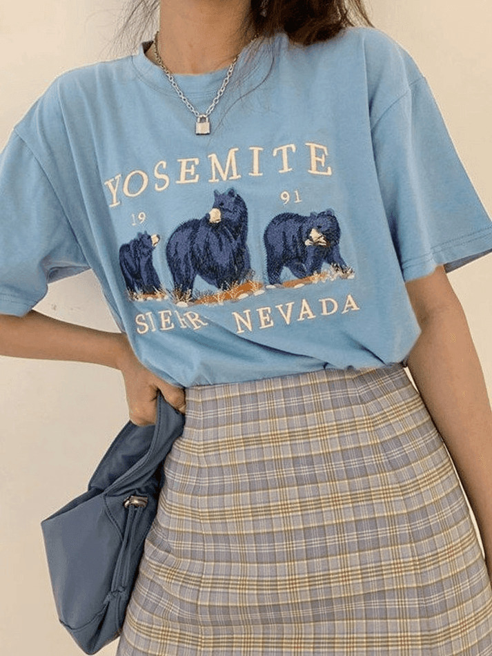 Vintage Bear Graphic Tee - Y2K Aesthetic Shirt with Coquette Style and Grunge Vibes Vintage Bear Graphic Tee - Y2K Aesthetic Shirt with Coquette Style and Grunge Vibes