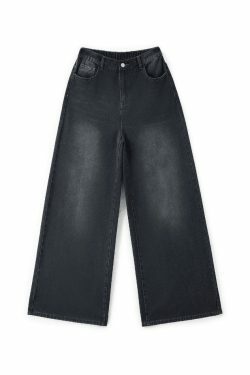 Vintage Blue 90s Boyfriend Jeans - Y2K Fashion Staple for Niche Women's Style