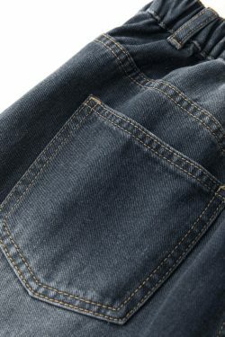 Vintage Blue 90s Boyfriend Jeans - Y2K Fashion Staple for Niche Women's Style