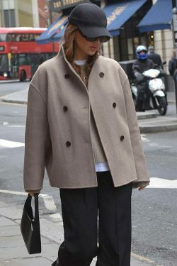 Vintage Brown French Style Woolen Jacket - Y2K Fashion Coquette Aesthetic Grunge Outfit