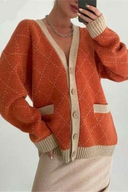 Vintage Buttoned Knitted Cardigan - Y2K Fashion Coquette Aesthetic Grunge Style -