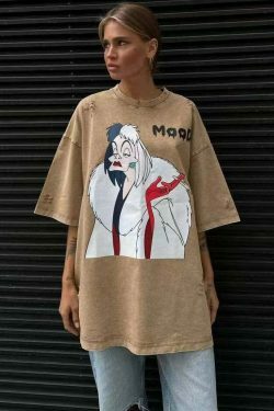 Vintage Cartoon Print T-Shirt: Y2K Fashion with Coquette & Grunge Aesthetics