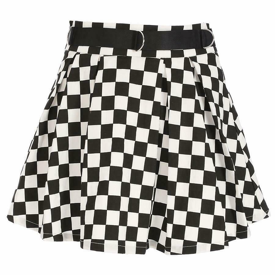 Vintage Checkered Skirt - Y2K Fashion Statement with Coquette Aesthetic Twist Vintage Checkered Skirt - Y2K Fashion Statement with Coquette Aesthetic Twist