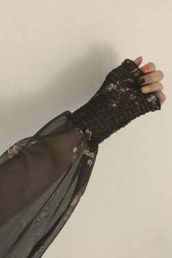 Vintage Chiffon Dress with Y2K Aesthetic and Coquette Style for Women's Fashion