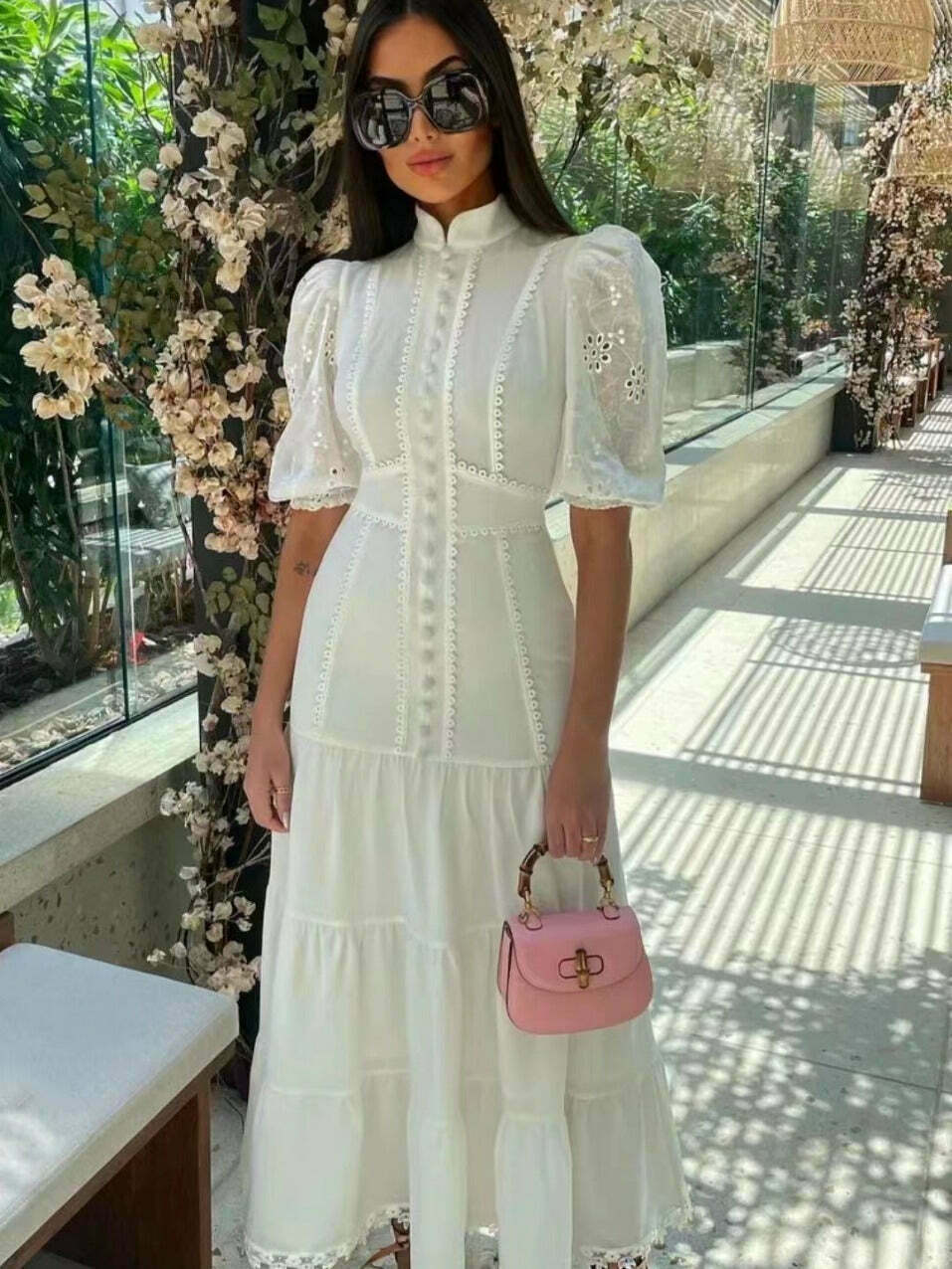 Vintage Collar Embroidery Dress: Y2K Fashion with Coquette & Grunge Aesthetics Vintage Collar Embroidery Dress: Y2K Fashion with Coquette & Grunge Aesthetics