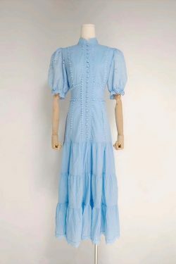 Vintage Collar Embroidery Dress: Y2K Fashion with Coquette & Grunge Aesthetics