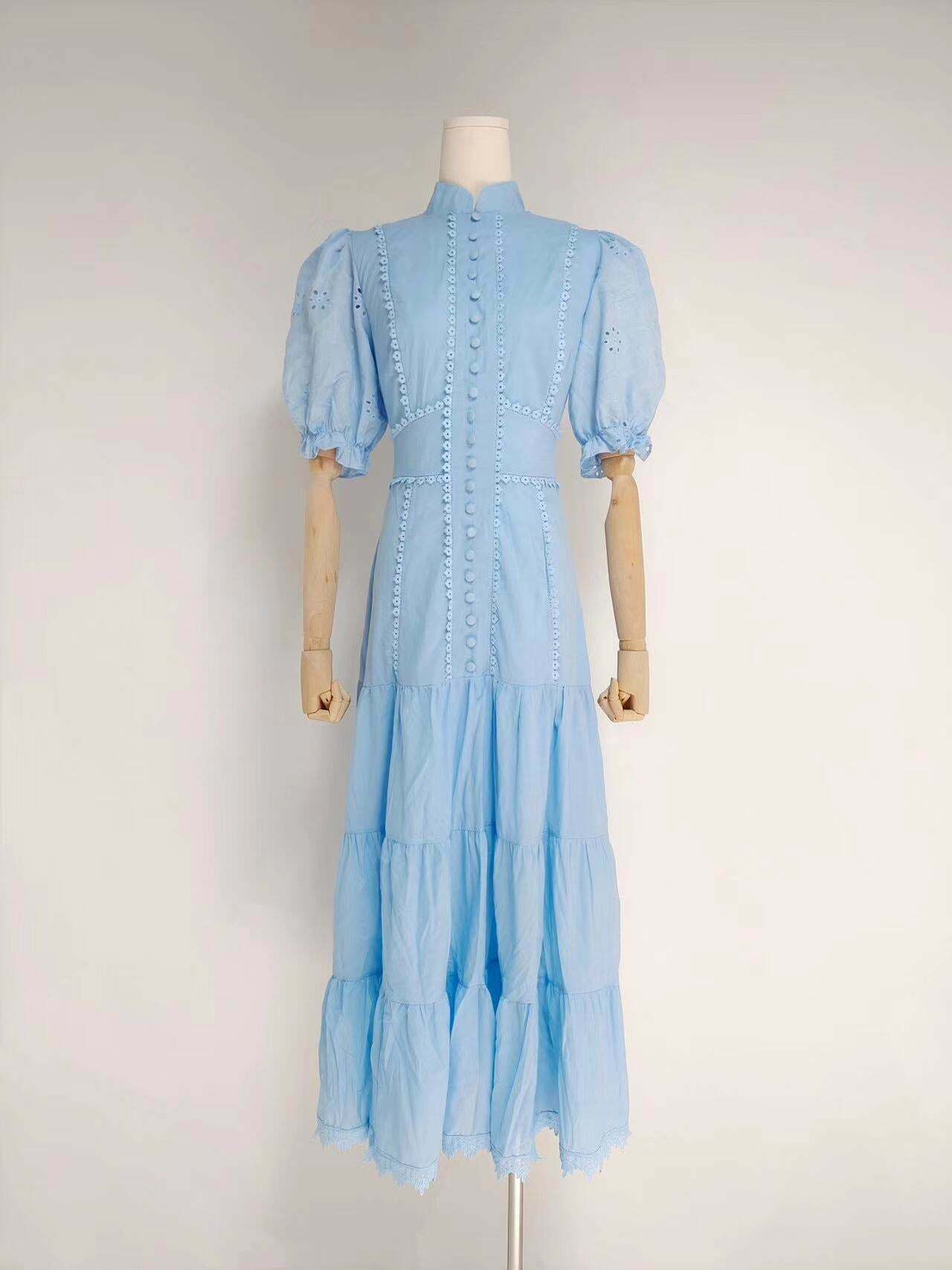 Vintage Collar Embroidery Dress: Y2K Fashion with Coquette & Grunge Aesthetics Vintage Collar Embroidery Dress: Y2K Fashion with Coquette & Grunge Aesthetics