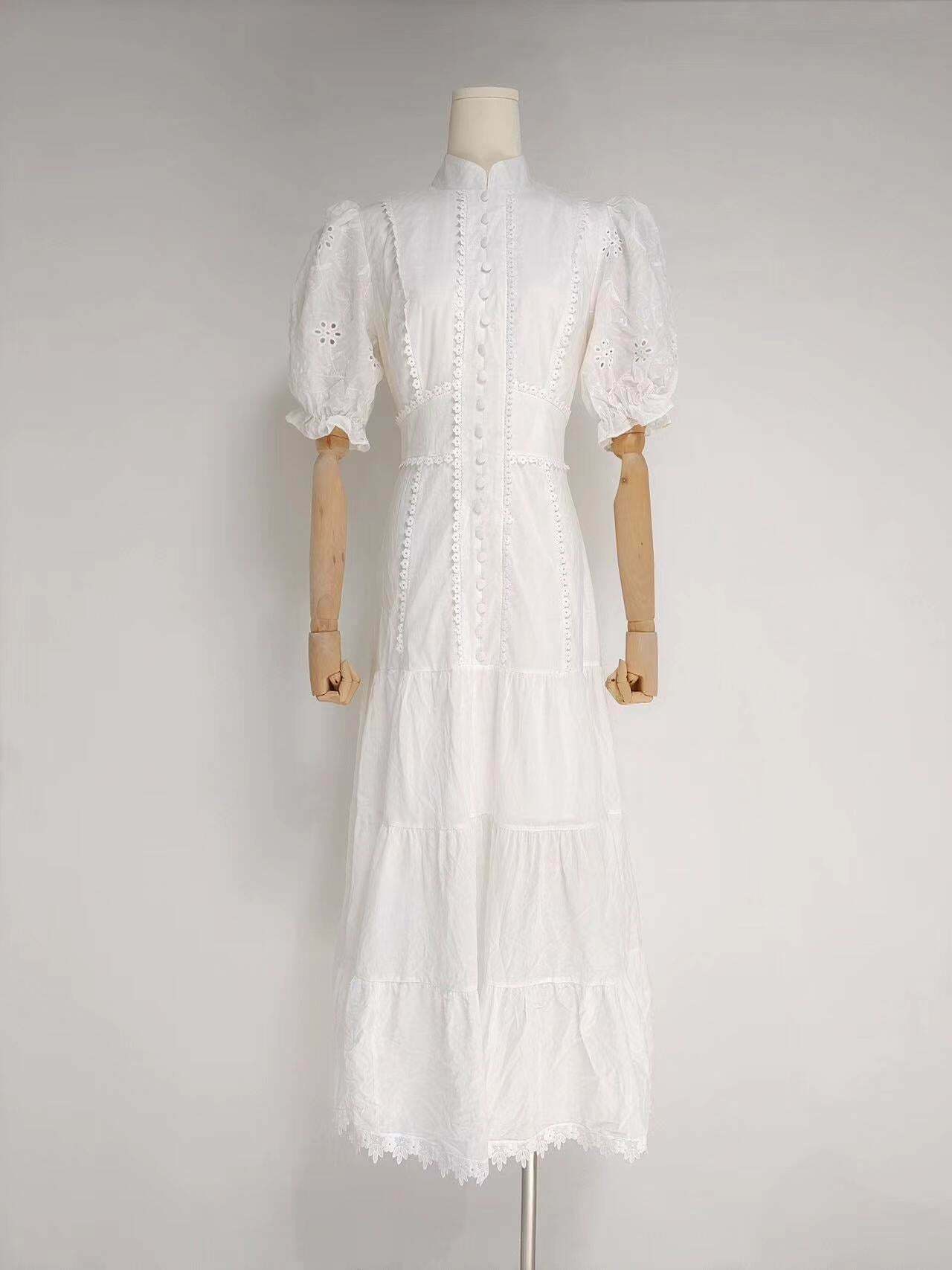 Vintage Collar Embroidery Dress: Y2K Fashion with Coquette & Grunge Aesthetics Vintage Collar Embroidery Dress: Y2K Fashion with Coquette & Grunge Aesthetics